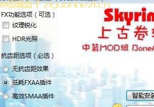 上古卷轴5：天际 BoneAsh D3D增强补丁 低配利器!