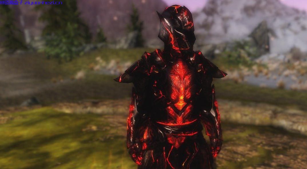 上古卷轴5：天际 从炎狱中复活的战士，地狱骑士铠甲