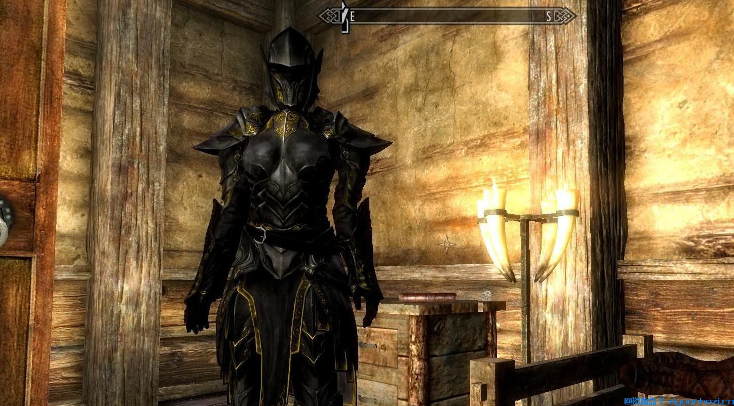 上古卷轴5：天际 黄金纹理乌木甲材质替换