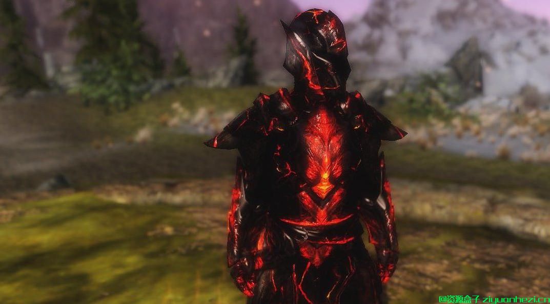 上古卷轴5：天际 从炎狱中复活的战士，地狱骑士铠甲
