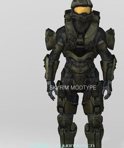 上古卷轴5:天际 光环4盔甲乱入天际!