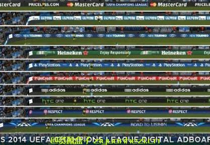 实况足球2014 真实旋转广告牌