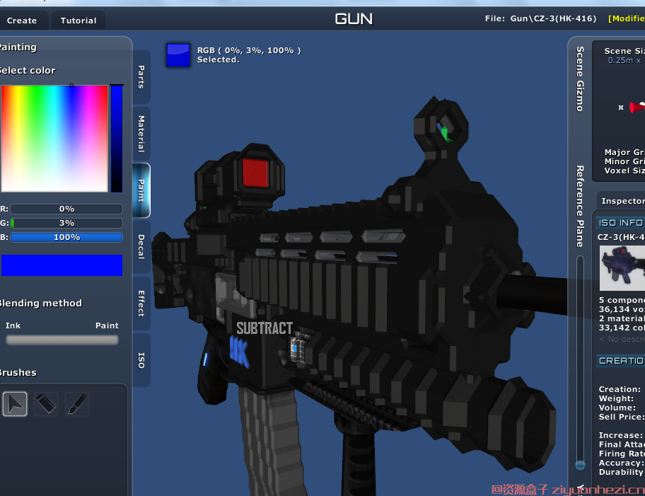 星球探险家 战术HK416枪械MOD