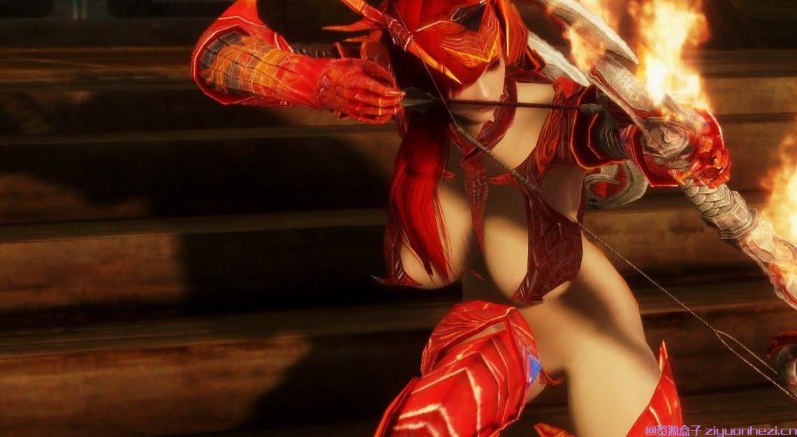 上古卷轴5：天际 邪魅龙盔甲 中箭组移植增强版