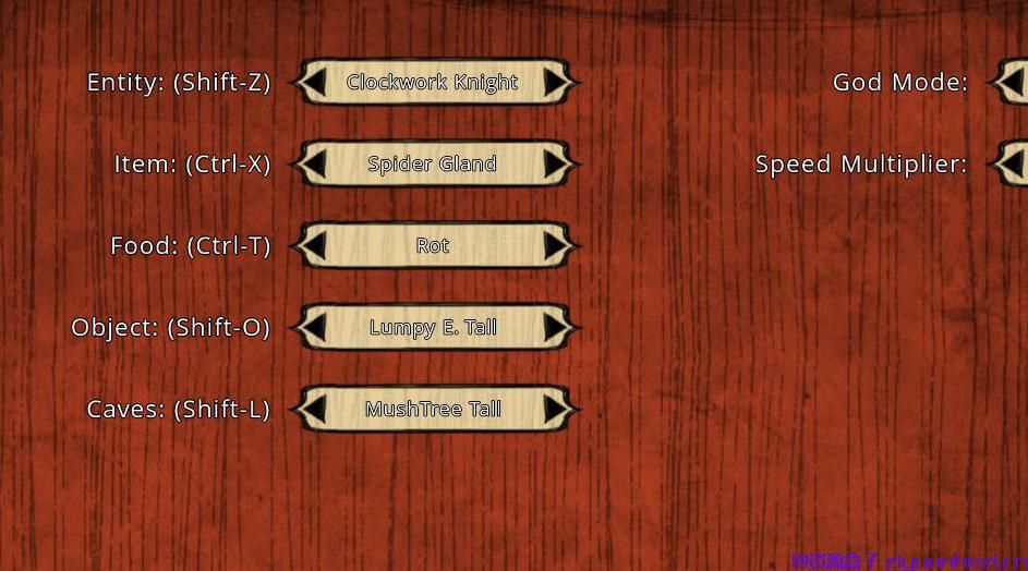 饥荒 MOD 內置修改器 Test Tools