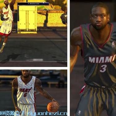 NBA2K14 热火主客场质感战袍