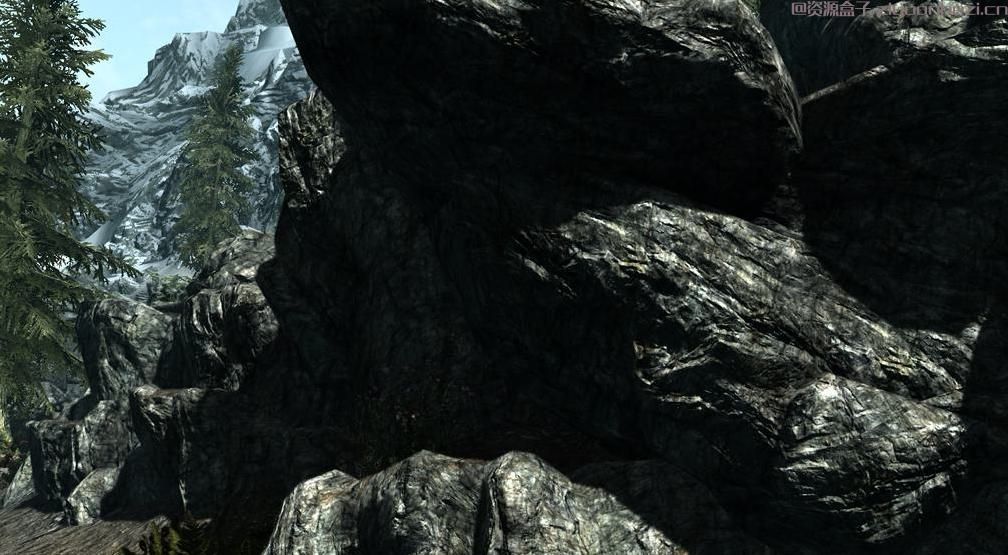 上古卷轴5：天际 山体岩石1K材质