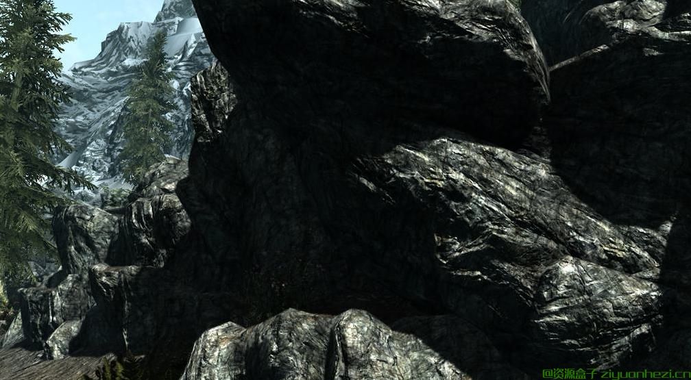 上古卷轴5：天际 山体岩石1K材质