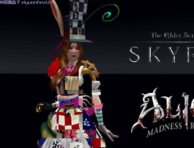 上古卷轴5:天际 爱丽丝疯狂回归全套服装移植