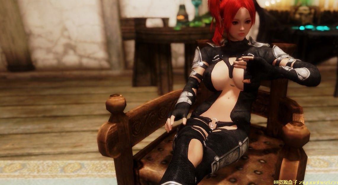 上古卷轴5：天际 黑色盗贼皮衣 中箭组移植增强版