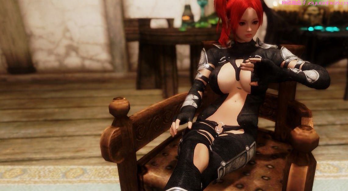 上古卷轴5：天际 黑色盗贼皮衣 中箭组移植增强版