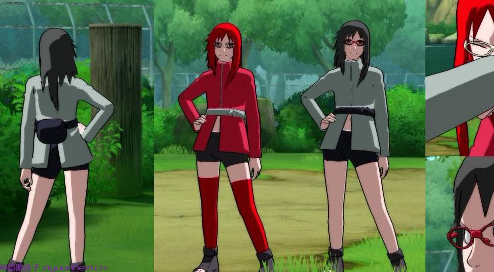 火影忍者：究极忍者风暴3 漩涡香燐红黑套装