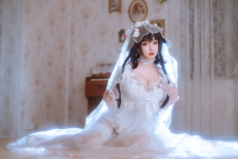 鬼畜瑶在不在cosplay婚纱新娘38P免费网盘下载